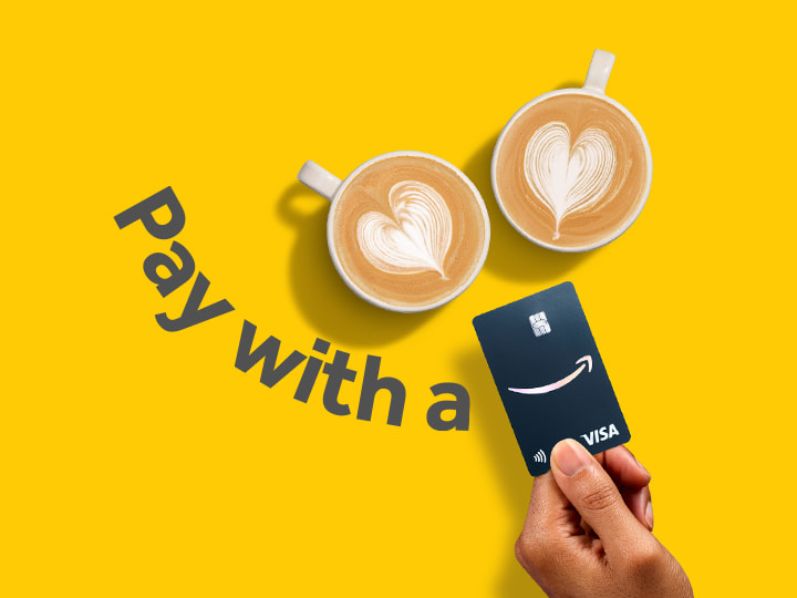  Amazon Barclaycard being used to pay for coffee.